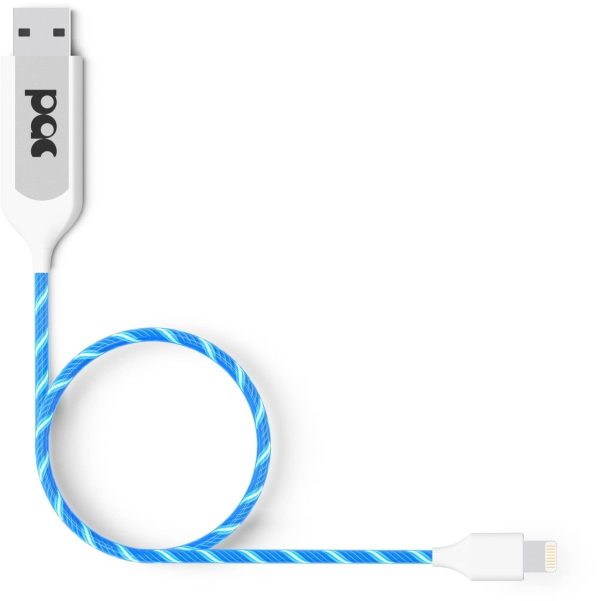 PAC Visible Charging Lightning Cable - Blå