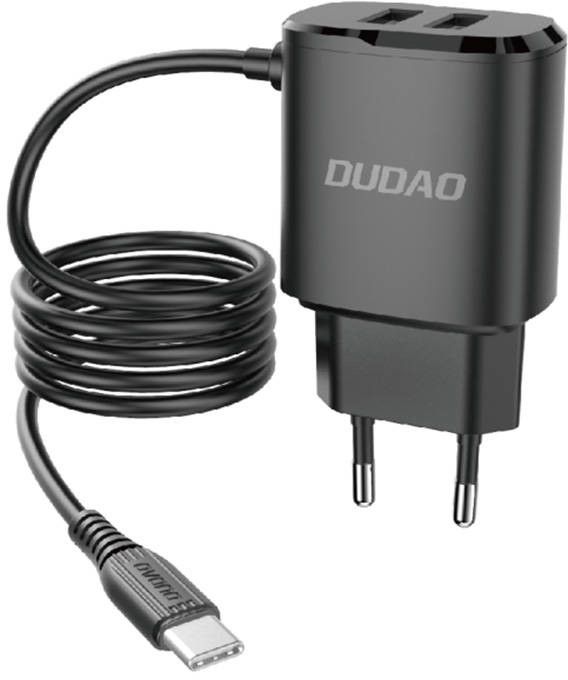Dudao A2Pro Wall Charger 2x USB with USB-C Cable