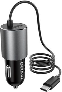 Dudao R5ProT 1x USB-A Car Charger + USB-C Cable