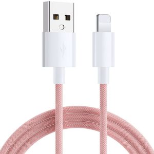 SiGN Boost USB-A to Lightning Cable - Rosa 1 meter