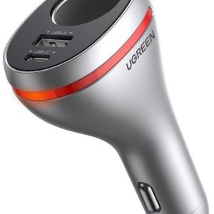 Ugreen Car Charger with Expansion Port & USB