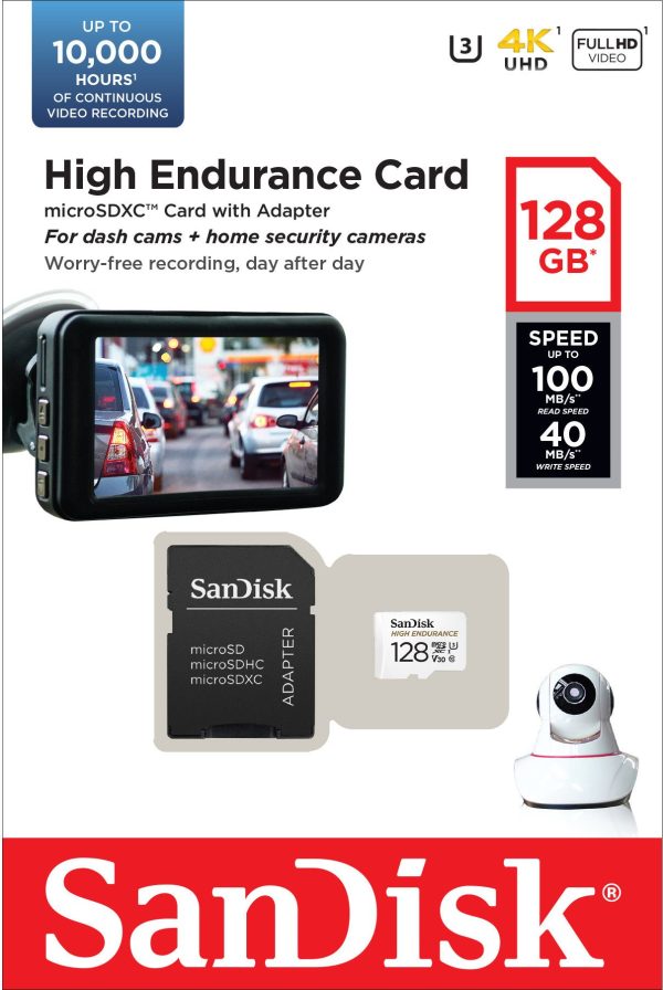 SanDisk MicroSDXC High Endurance Card - 128GB