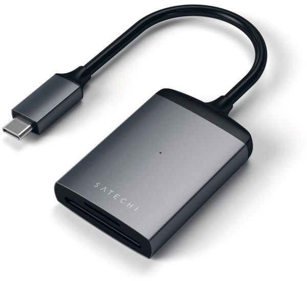 Satechi USB-C UHS-II MicroSD/SD Card Reader - Grå