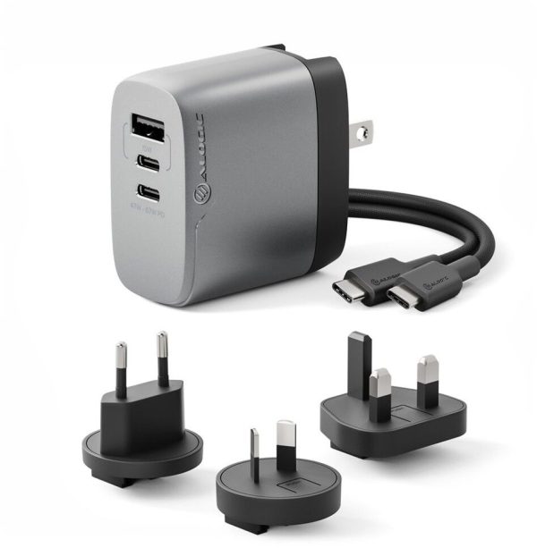 Alogic 3X67 Rapid Power 67W Multi-Country Travel GaN Charger