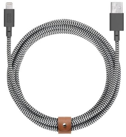 Native Union Belt Cable XL Lightning - Zebra