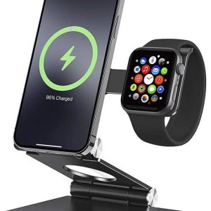Omoton Foldable Charger Stand with Watch Holder MS03 - Grå
