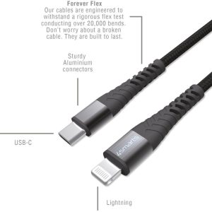 4smarts PremiumCord USB-C to Lightning Cable - 25 cm