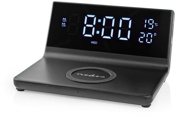 Nedis Multifunctional Alarm Clock - Svart