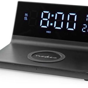 Nedis Multifunctional Alarm Clock - Vit