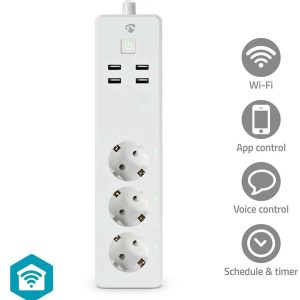 Nedis Smartlife Wi-Fi Smart Extension Socket