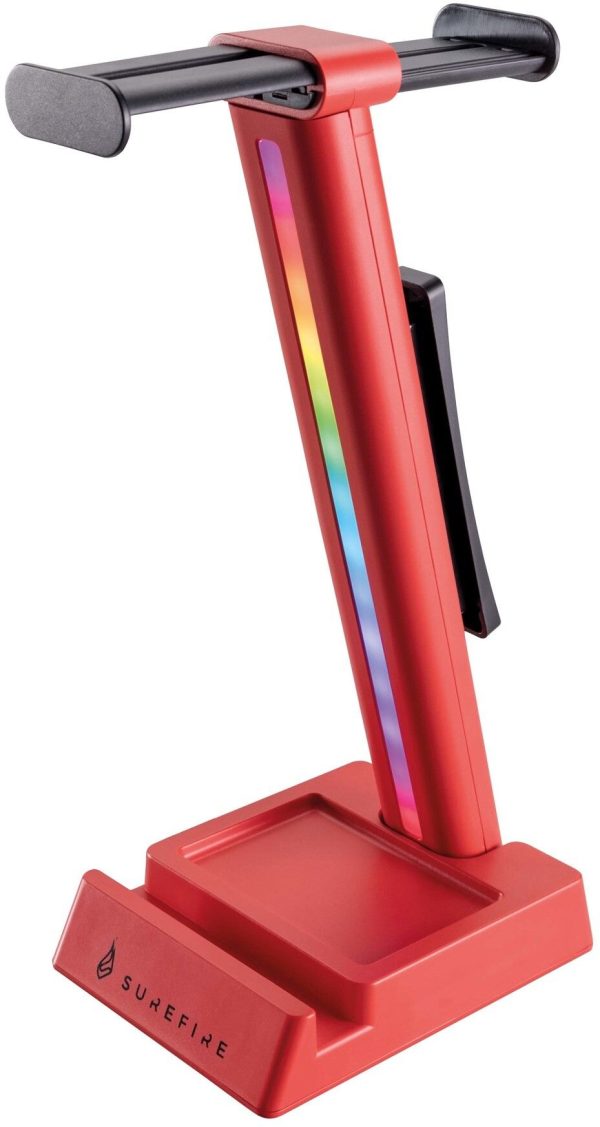 SureFire Vinson N1 Dual Gaming Headset Stand - Röd