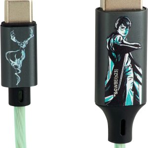 Harry Potter Patronus Light-Up USB-A to USB-C Cable