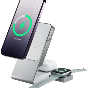 Alogic Matrix 3-in-1 Magnetic Charging Dock with Apple Watch Charger - Svart