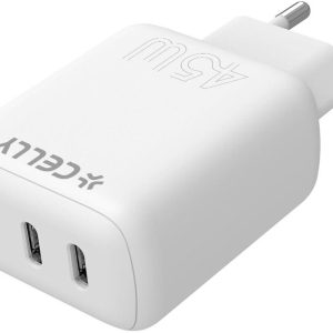 Celly 45W Fast Charger 2 x USB-C