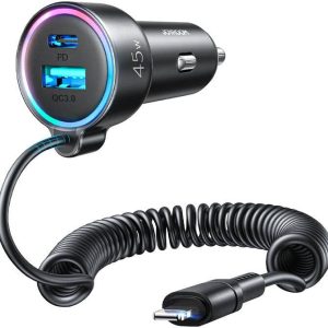 Joyroom CL08 Car Charger with Lightning Cable