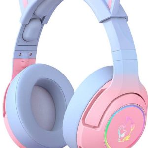 Onikuma K9 Gaming Headphones - Blå/rosa
