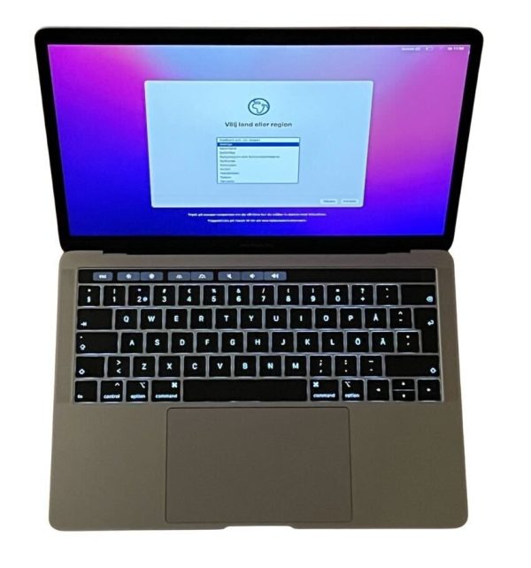 MacBook Pro 13-tum 2019 Touchbar i7 16GB 512GB SSD Rymdgrå |Som ny|